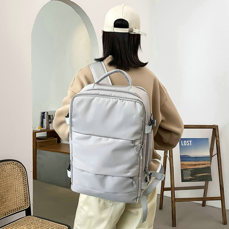 Woman Travel Backpack USB Charging Multifunctional Laptop Anti-Theft Luggage Large Capacity Business Bags Girl Outdoor Sport Bag