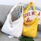 Large-capacity Canvas Shopping Bag Retro Casual Women&#39;s Tote Shoulder Bag Letter Printed Zipper Crossbody Bags for Women