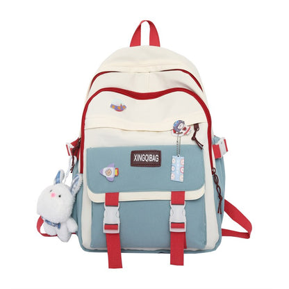 Cute Girl Laptop Backpack Fashion Kawaii Ladies  Travel School Bag College Student Cool Backpacks Women Harajuku Badge Bag