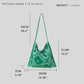 MABULA Bohemia Flower Print Hobo Sling Bag Large Square Design Crossbody Purse for Women Lightweight Elegant Handbag