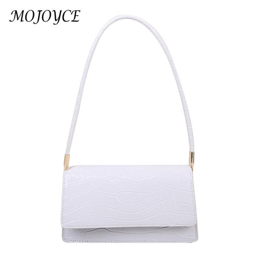 Women Shoulder Bags Exquisite Business Underarm Bag Women Leather Purse Trendy Crocodile Pattern Solid Color Bags