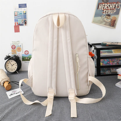 Simple Casual School Bag Korean Student Backpack Waterproof Nylon Women Backpacks Sport Travel Bags for Female Girls