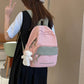 Kawaii Candy Color Women&#39;s Small Backpack Fashion Patchwork Contrast Color Shoulder Bag School Bag For Teenage Girls Children
