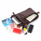 Mulitfunction Genuine Leather Waist Bag Mobile Phone Bag Car Key Case Shoulder Bag Key Holder Housekeeper Covers Zipper Bag