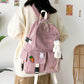 HOCODO Female Anti Theft Backpack Women Good Quality Nylon Waterproof Backpack Solid Color Ladies Shoulder Backpack Laptop Bags