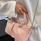 Weaving Top Handle Women&#39;s Bag Shoulder Fashion Chain Crossbody Bags for Women Luxury Design Pu Leather Solid Female Handbags