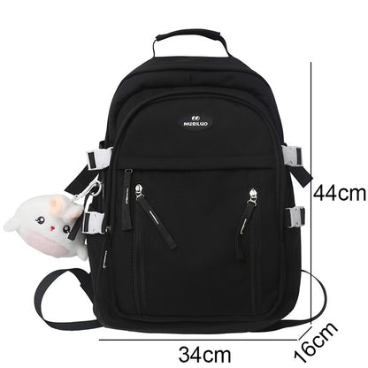 Trendy Female Travel College Backpack Women Cute Laptop School Bag Cool Nylon Fashion Girl Book Packet Ladies Leisure Kawaii Bag