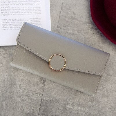 Women Long Wallets Purses Luxury Round Shap Wallets For Ladies Girl Money Pocket Card Holder Female Wallets Phone Clutch Bag