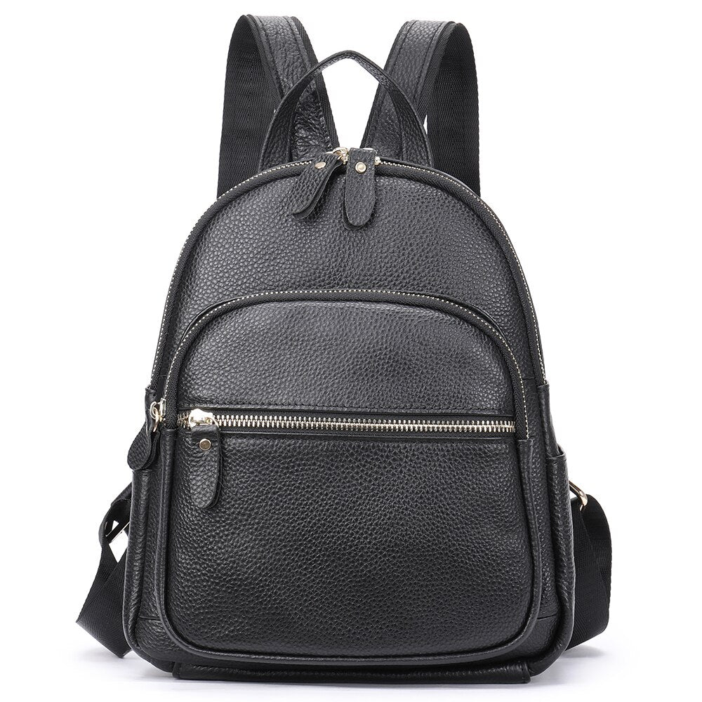 WESTAL Women&#39;s Leather Backpack Black School Backpack for Women Bagpack Luxury Shoulder Bags Woman mochila feminina Back Pack