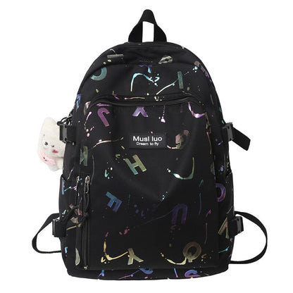 Girl Travel White Book Laptop Backpack New Female Trendy Color Student Bag Fashion Ladies College Backpack Cool Women School Bag