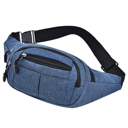 Men Waist Bag Male Bags Women Simple Leisure Fashion Oxford Fanny Pack Lady Waist Bags Designer Mobile Phone Pouch Men&#39;s Satchel