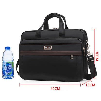 Men&#39;s Business Briefcase Weekend Travel Document Storage Bag Laptop Protection Handbag Material Organize Pouch Accessories Items