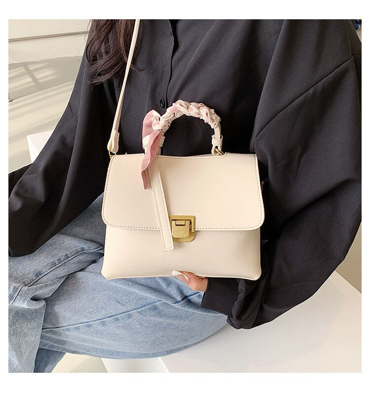 Solid Fashion Women Crossbody Bags Woman Spring New Brand Female Handbags Small Flap PU Leather Casual Women&#39;s Shoulder Bag