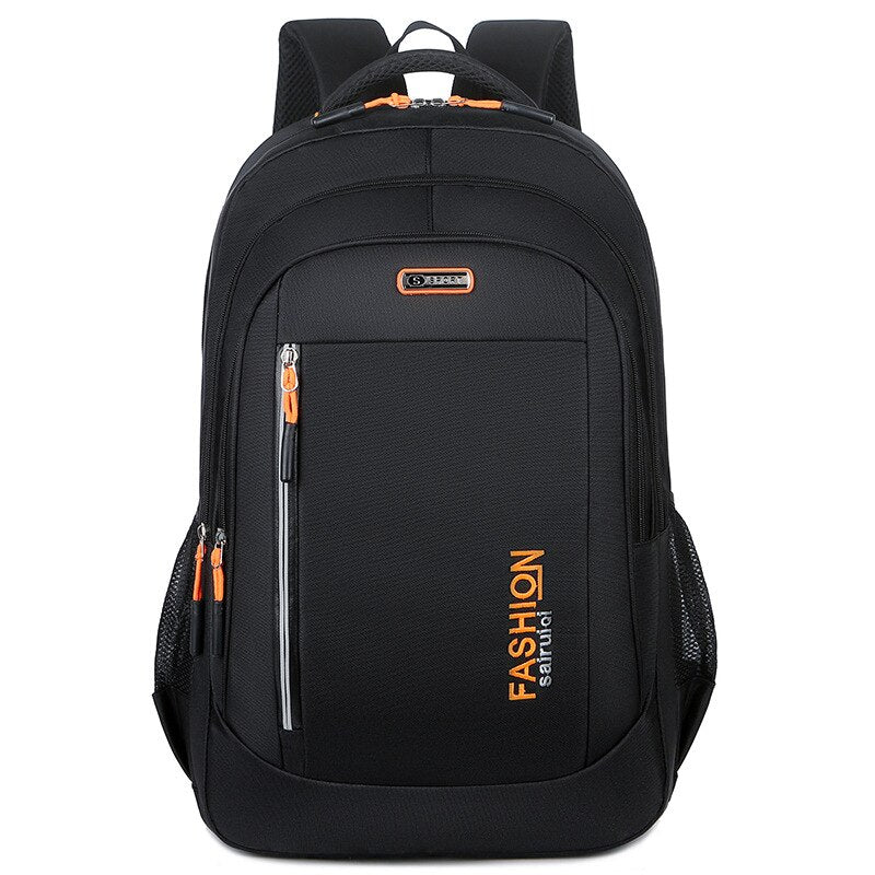 Men&#39;s Backpack Large Capacity Black Travel Backpack Men&#39;s Business Casual Laptop Bag Fashion Waterproof Oxford Large Bag