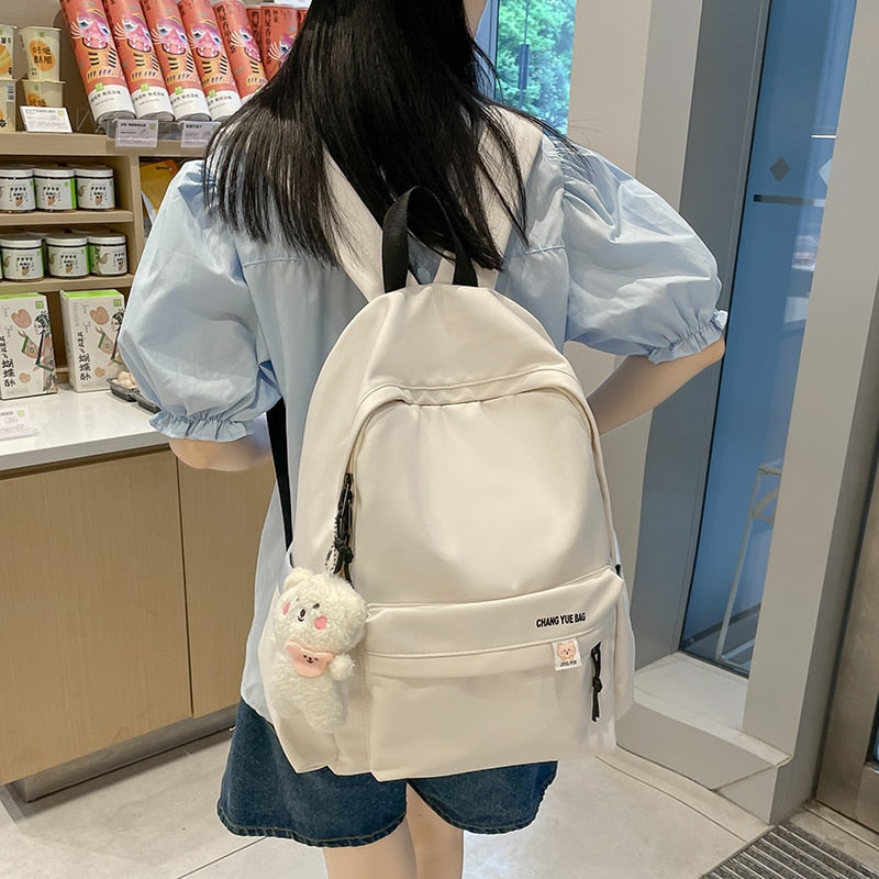 Cute Nylon Women Backpack Kawaii Student School Bags For Teenage Girls Travel Book Bags College Lady Laptop Backpacks Mochilas