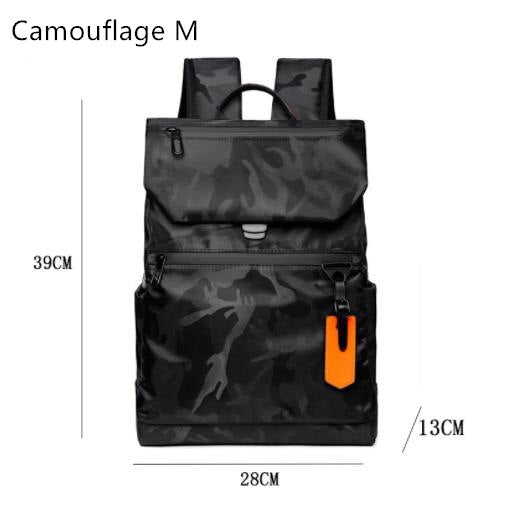 High Quality Waterproof Men's Laptop Backpack Fashion Brand Designer Black Backpack for Business Urban Man Backpack USB Charging