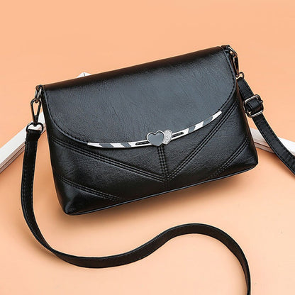 PU Leather Women Shoulder Bag Solid Color Female Purse Small Messenger Bags Female Elegant Crossbody Shoulder Ornament