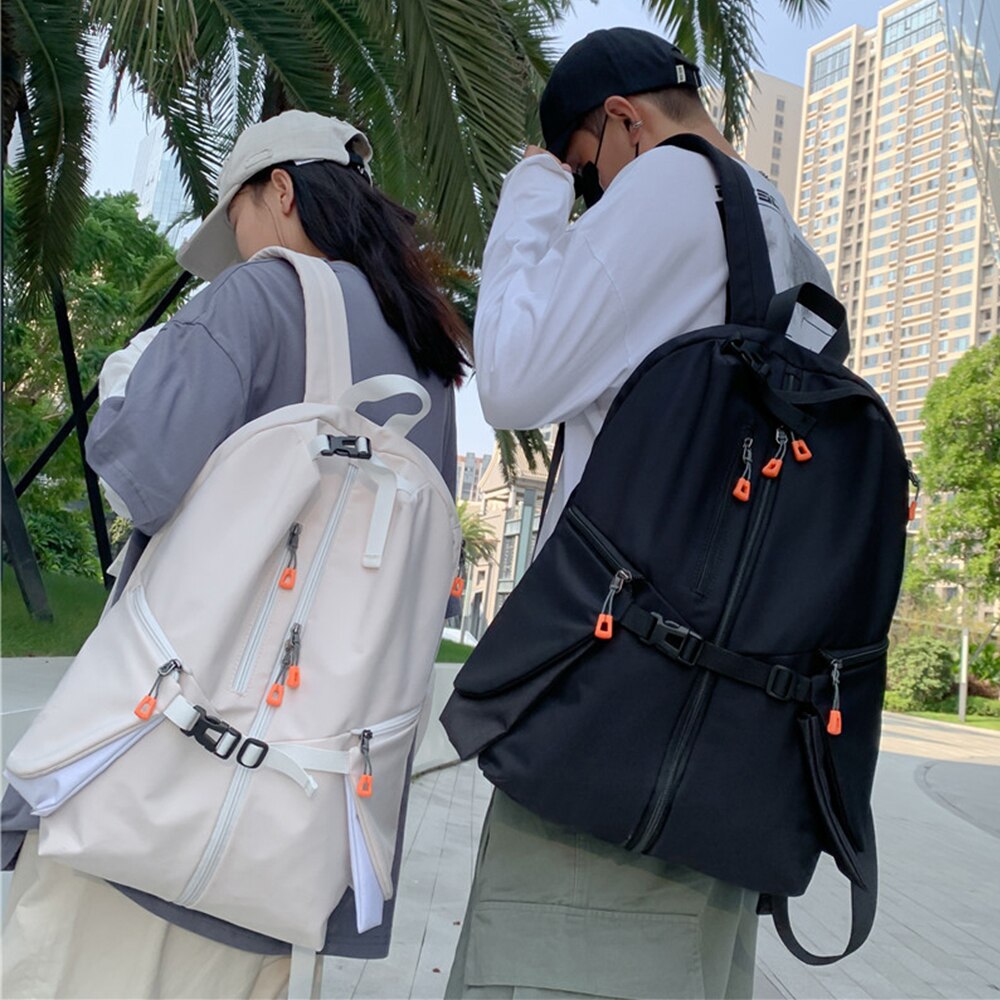 Backpack Men&#39;s Fashion Large-capacity Casual Backpack Outdoor Travel Bag College Wind College Student Schoolbag Female