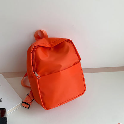 Women Fashion Backpack Casual Nylon Female School Bags for Teenager Girls Students Book Bags Solid Color Female Small Backpacks