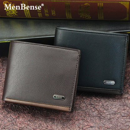 Men Wallets with Coin Pocket Vintage Male Purse Function Brown Genuine Men Wallet with Card Holders id and card holder wallet