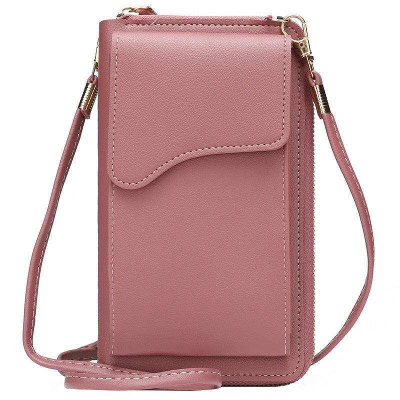 Women&#39;s Small Crossbody Shoulder Bags PU Leather Female Cell Phone Pocket Bag Ladies Purse Card Clutches Wallet Messenger Bags