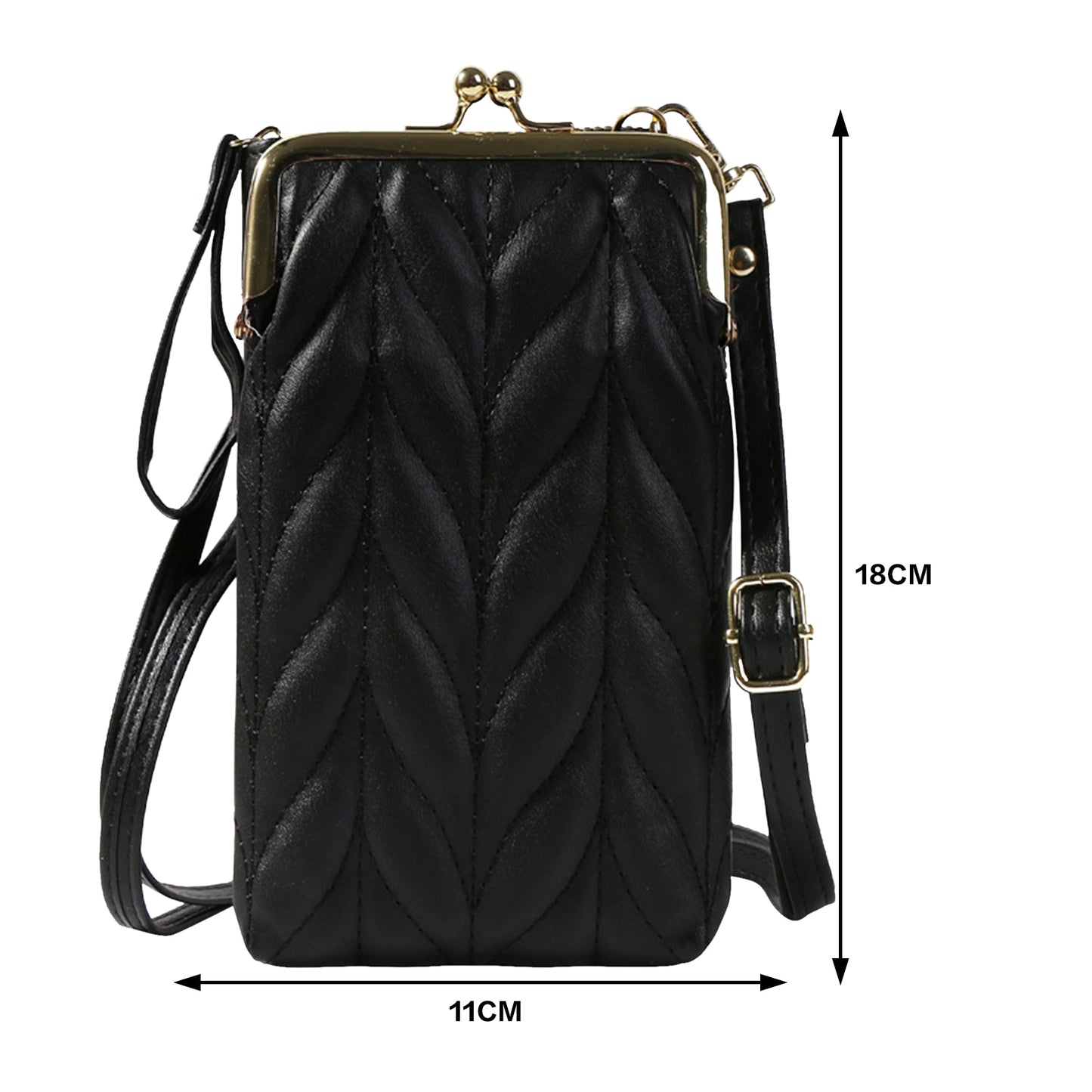 Crossbody Bags Solid Color Shoulder Cell Phone Purses Women Soft Leather Wallets Mobile Phone Bags Casual Ladies Small Purse