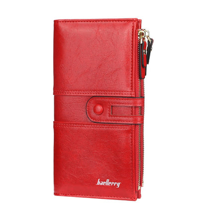 Name Engrave Women Wallets Fashion Long Leather Top Quality Card Holder Classic Female Purse  Zipper Brand Wallet for Women