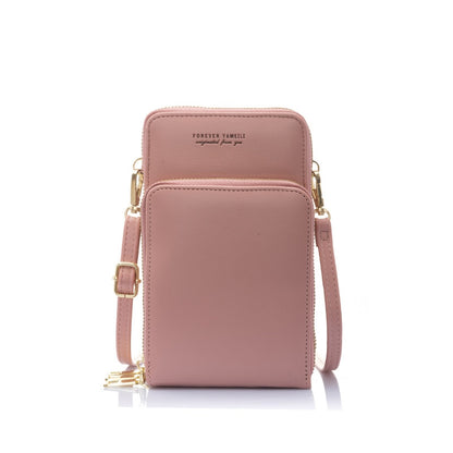 Handbags Women Bag Female Shoulder Bag Messenger Bag Large-capacity Mirror Touch Screen Mobile Phone Bag Wallet Card Case