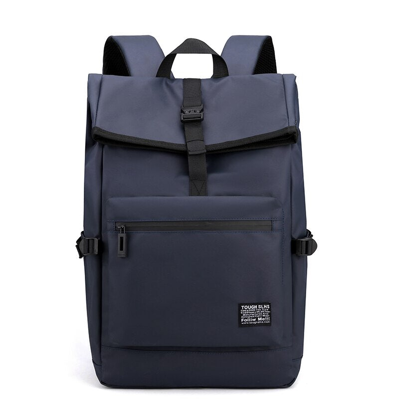 Black Backpack Men Trendy Cool Large-capacity Student Schoolbag Casual Nylon Waterproof Outdoor Sport Camping Back Pack Male