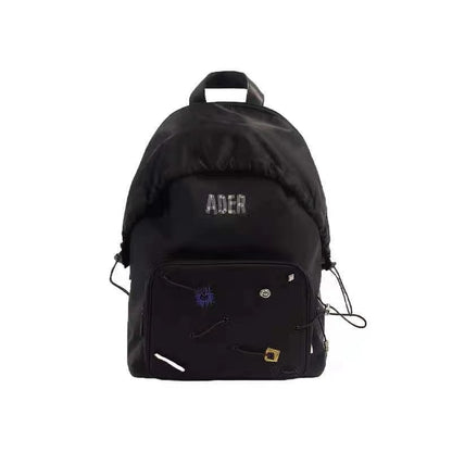 Korean version of the niche trend high quality 1:1 ADER ERROR drawstring backpack men and women couple travel bag computer bag