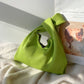 Ladies Bags Designer Japanese Portable Knot Wrist Bag Women Top Handle Bag Simple Purses Handbags Shopping Bag Phone Key Pouch