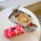 Japanese Style Plaid Cosmetic Bag Women Canvas Handbags Purse Organizer Pencil Bags Lipstick Bag Makeup Bag Women Leopard Bag