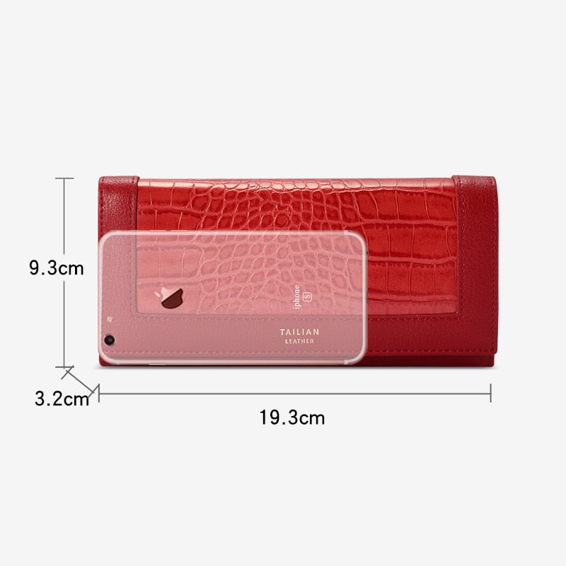 Multifunction Luxury Women's Wallets Long Wallet Female Leather Purse ID Card Holder Women Purses Ladies Clutch Phone Bag Purse