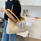 Knitted Straw Bag Women bolso mujer Satchel Crossbody Shoulder Handbags for Women Female Messenger Bucket Bags