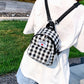 Fashion Plaid Canvas Women Backpack College Student Backpack Teenage Girl School Bags Large Capacity Waterproof Travel Rucksack