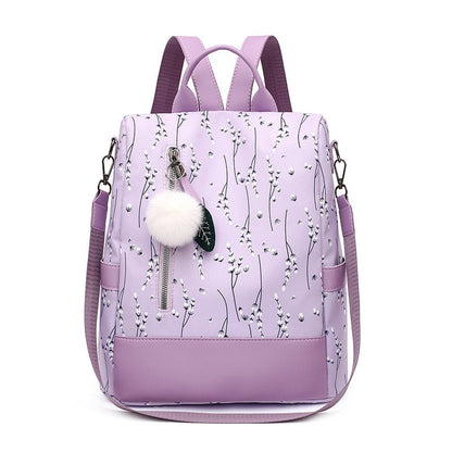 Polyester Backpack Female Teenage Girls School Bags Fashion Women Backpacks Flower Print Ladies School Backpack Casual Women Bag