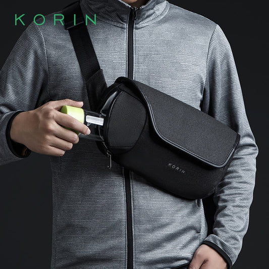 Multifunction Crossbody Bag Cut-resistant and Waterproof Running Sports Waist Bags Men&#39;s Messenger Chest Bag