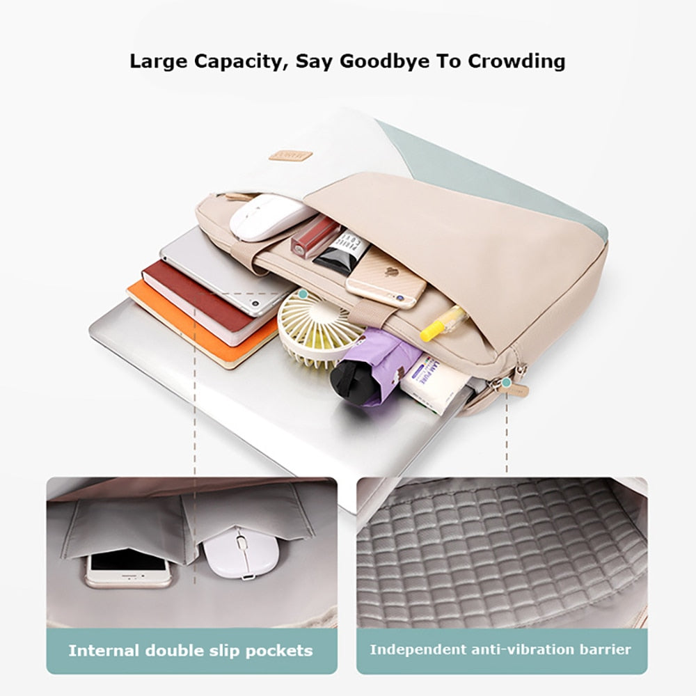 Laptop Bag Suitable for Huawei Macbook 13 Inch 14 Inch 15.6 Inch Color Matching Notebook Women&#39;s Man Bag