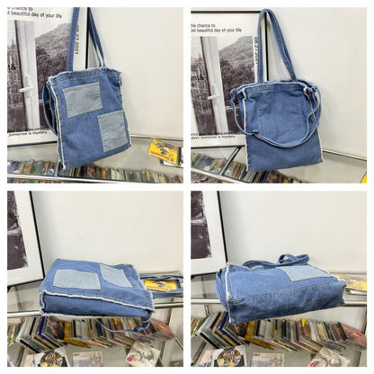 Women Denim Shoulder Bag High Quality Casual Ladies Large Travel Top-handle Bags Tote Famous Brand Crossbody Bag