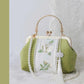 NEWEST Embroidery Flowers Beads Women Crossbody Shoulder Bags Vintage Shell Lock Hand Bags Bag Women&#39;s Handbags
