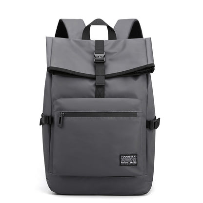 Black Backpack Men Trendy Cool Large-capacity Student Schoolbag Casual Nylon Waterproof Outdoor Sport Camping Back Pack Male