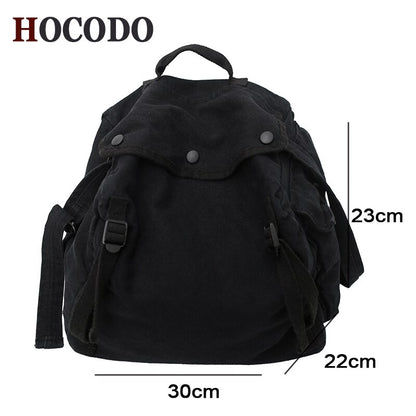 HOCODO Large Capacity Canvas Shoulder Bag Casual Simple Women'S Messenger Bags Solid Color Crossbody Bag Fashion Ladies Handbag