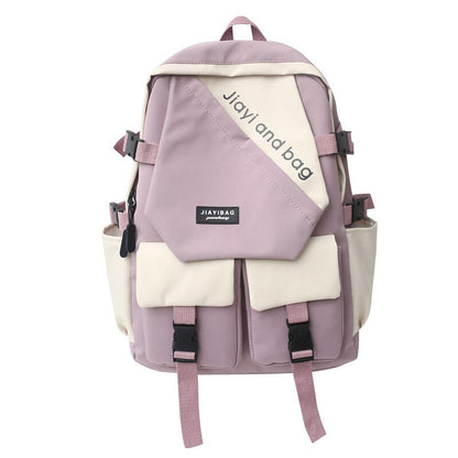 Harajuku Fashion Kawaii Badge Bag Large Capacity Multifunctional Bags For Women Cute University Backpack Female Backpack