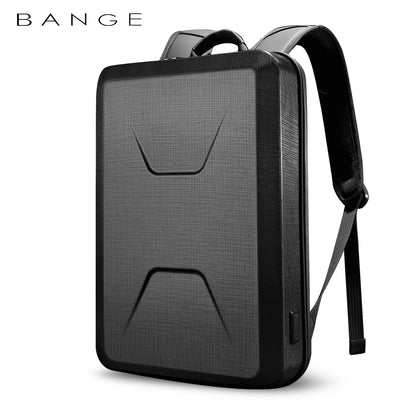 BANGE New Hard Shell Fashion Backpack Men Anti-thief Business Backpacks 15.6 Inch Laptop Backpacks Waterproof Male Travel Bag