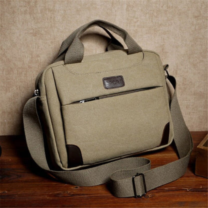 Men Travel Messenger Bag Canvas Casual Trend Shoulder Bag Crossbody Bags Outdoor Hiking Military Male School Zipper Handbag