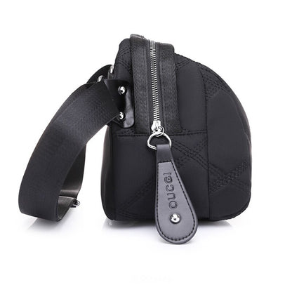 Fashion Women's Shoulder Bags Solid Color Versatile Travel Portable Nylon Waterproof Fanny Pack Adjustable Strap Crossbody Bag