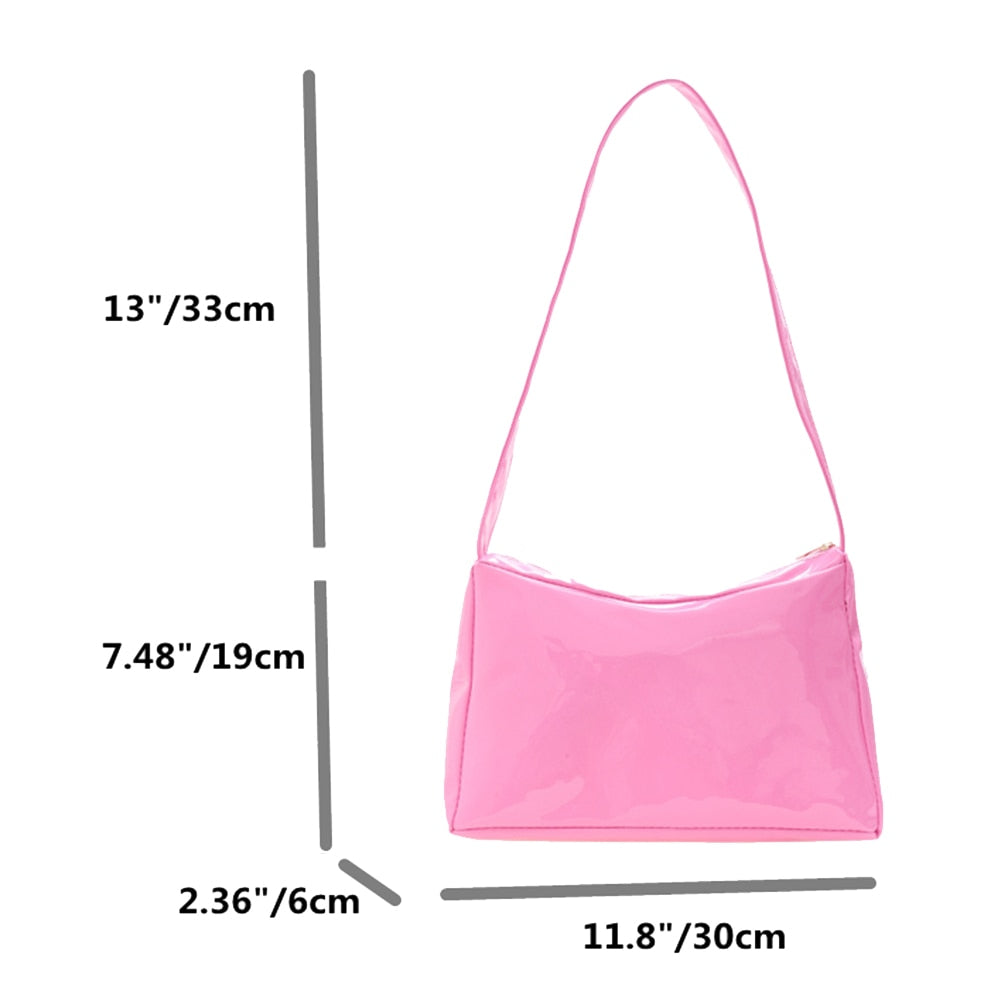 Fashion Casual Women Underarm Bag Solid Color Shopping Shoulder Handbags Elegant Ladies Versatile Women Bag