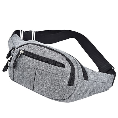 Men Waist Bag Male Bags Women Simple Leisure Fashion Oxford Fanny Pack Lady Waist Bags Designer Mobile Phone Pouch Men&#39;s Satchel