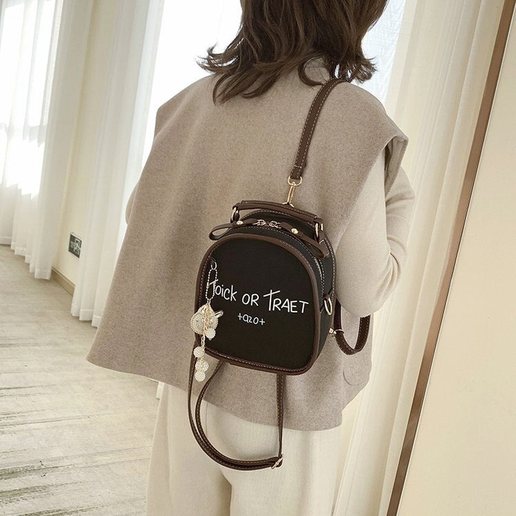 New Korean Version of Versatile Small Backpack Women&#39;s Fashion Simple INS Super Hot Mini Bag