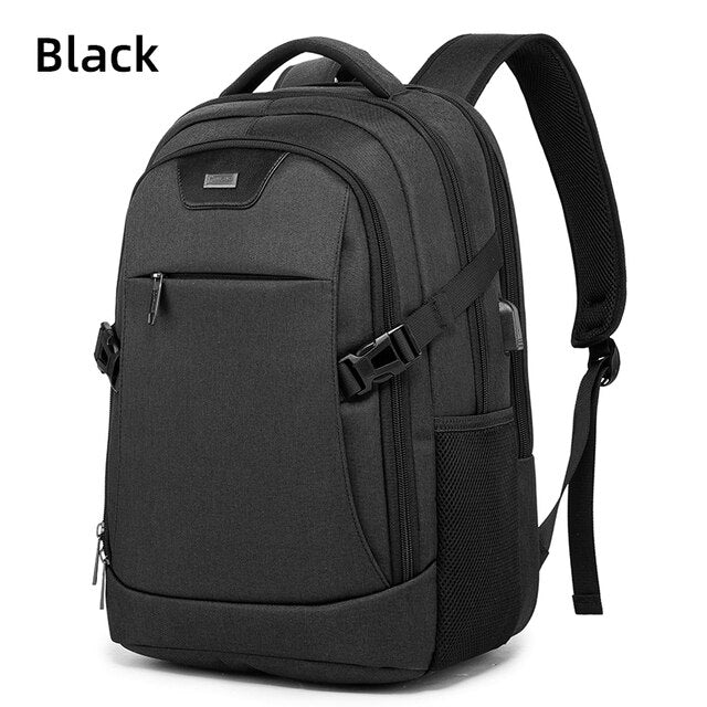 Business Backpack For Men USB Charge Travel Notebook Laptop Backpacks Man College Student Fashion School Bags 15.6 inch Mochila